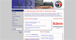 Desktop Screenshot of americanclubbrussels.org